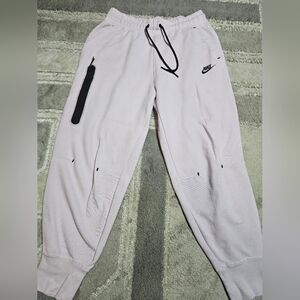Nike Light Pink Jogger Sweatpants with Black Accents